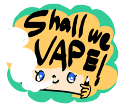 vape girls sticker.English ver. sticker #14097011