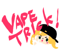 vape girls sticker.English ver. sticker #14097015
