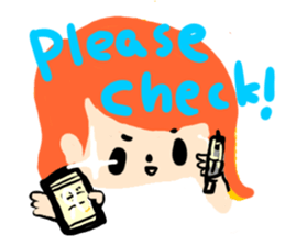 vape girls sticker.English ver. sticker #14097020