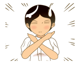 Angry girl!!! sticker #14099981