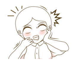 Angry girl!!! sticker #14099987