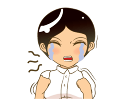 Angry girl!!! sticker #14099990