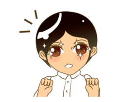 Angry girl!!! sticker #14099994