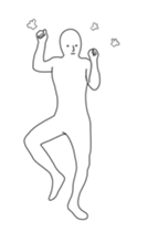 Mr. Simple is simple, and moves 2 sticker #14100020