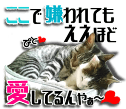 Cat of Roux.<I Love You> sticker #14101869