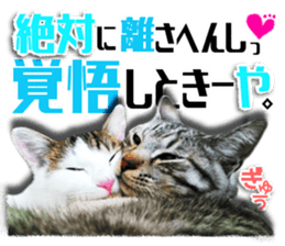 Cat of Roux.<I Love You> sticker #14101875