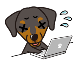 iinu - German Pincher sticker #14102283