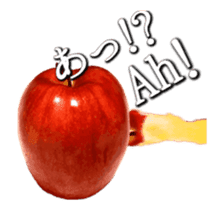 It moves ! Live action apple ! sticker #14102850