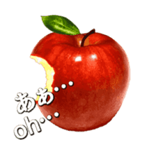 It moves ! Live action apple ! sticker #14102866