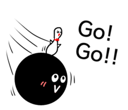 Adventure of Bowling pin & ball !! sticker #14102991
