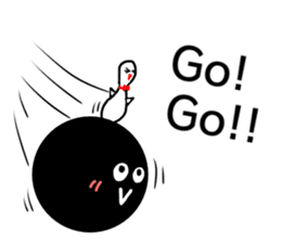 Adventure of Bowling pin & ball !! sticker #14102991