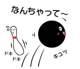 Adventure of Bowling pin & ball !! sticker #14102993