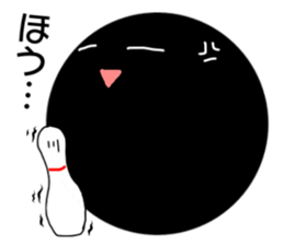 Adventure of Bowling pin & ball !! sticker #14102998
