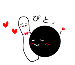 Adventure of Bowling pin & ball !! sticker #14103010