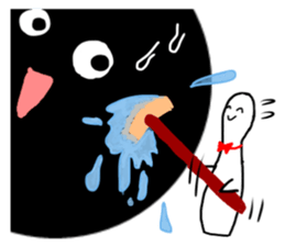 Adventure of Bowling pin & ball !! sticker #14103014