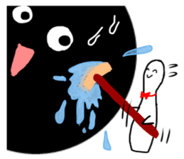 Adventure of Bowling pin & ball !! sticker #14103014