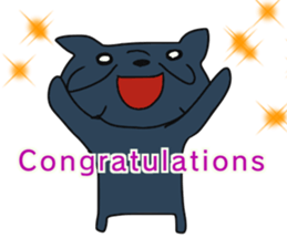 everyone' frenchbulldog 3 Congrats sticker #14103504