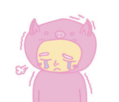 pinkpigman sticker #14103877