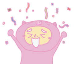 pinkpigman sticker #14103879