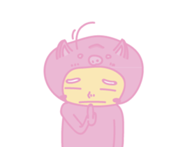 pinkpigman sticker #14103882