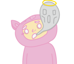 pinkpigman sticker #14103887
