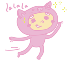 pinkpigman sticker #14103893
