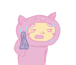 pinkpigman sticker #14103895