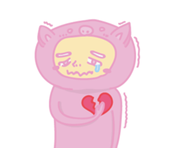 pinkpigman sticker #14103899
