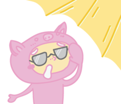 pinkpigman sticker #14103906