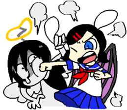 Glum angels & Bright devil sticker #14104055