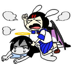 Glum angels & Bright devil sticker #14104063