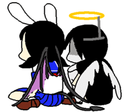 Glum angels & Bright devil sticker #14104070