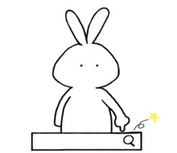 POKER FACE RABIT2 sticker #14106289