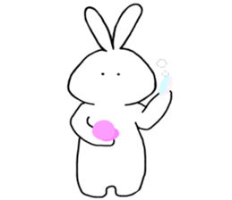 POKER FACE RABIT2 sticker #14106292