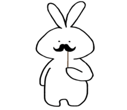 POKER FACE RABIT2 sticker #14106298