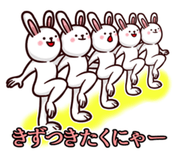 Kumamoto dialect rabbit red ver sticker #14108371