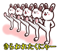 Kumamoto dialect rabbit red ver sticker #14108372