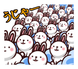 Kumamoto dialect rabbit red ver sticker #14108382