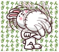 Kumamoto dialect rabbit red ver sticker #14108385