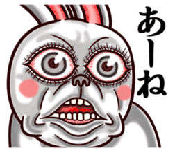 Kumamoto dialect rabbit red ver sticker #14108390