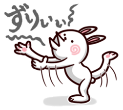 Kumamoto dialect rabbit red ver sticker #14108392