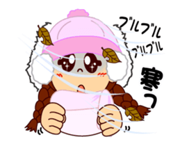 The girl's sign language which moves 3 sticker #14108888