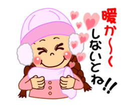 The girl's sign language which moves 3 sticker #14108890