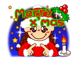 The girl's sign language which moves 3 sticker #14108906