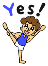 gymnastics message sticker #14108959