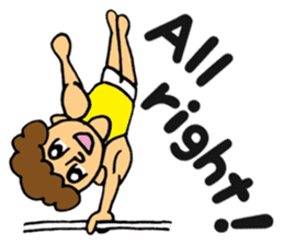 gymnastics message sticker #14108979