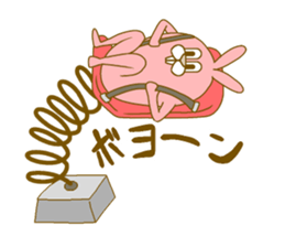 Medium mammal pink3 sticker #14110660