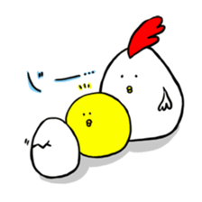 bird and young bird sticker #14111011