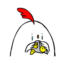 bird and young bird sticker #14111015