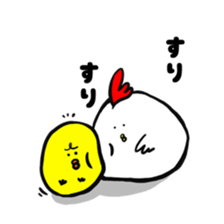 bird and young bird sticker #14111018